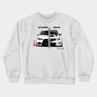 Mitsubishi Lancer EVO and Impreza WRX STI Crewneck Sweatshirt